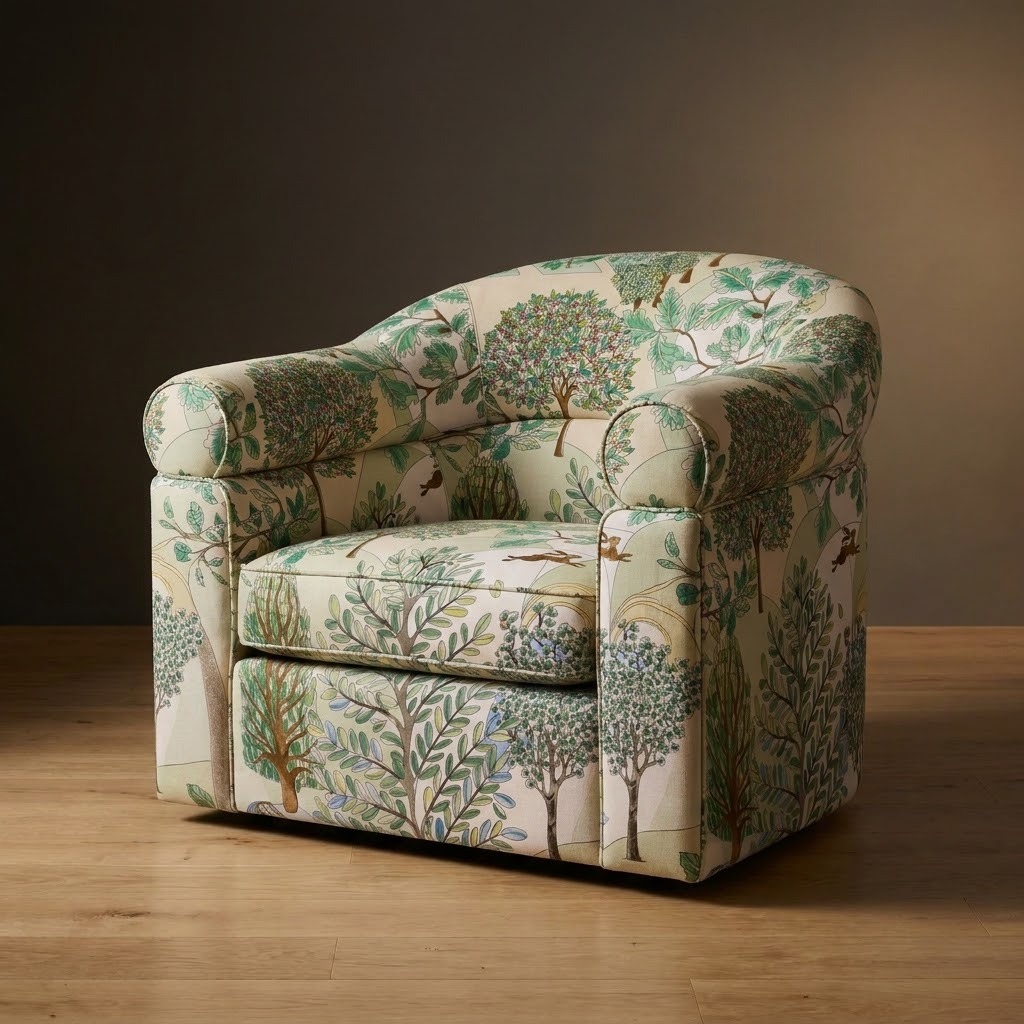 Halston Chair in Enchanted Grove