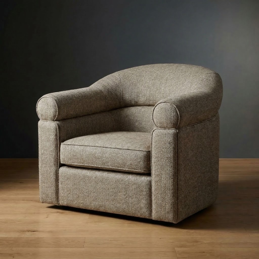 Halston Chair in Millbrook Herringbone