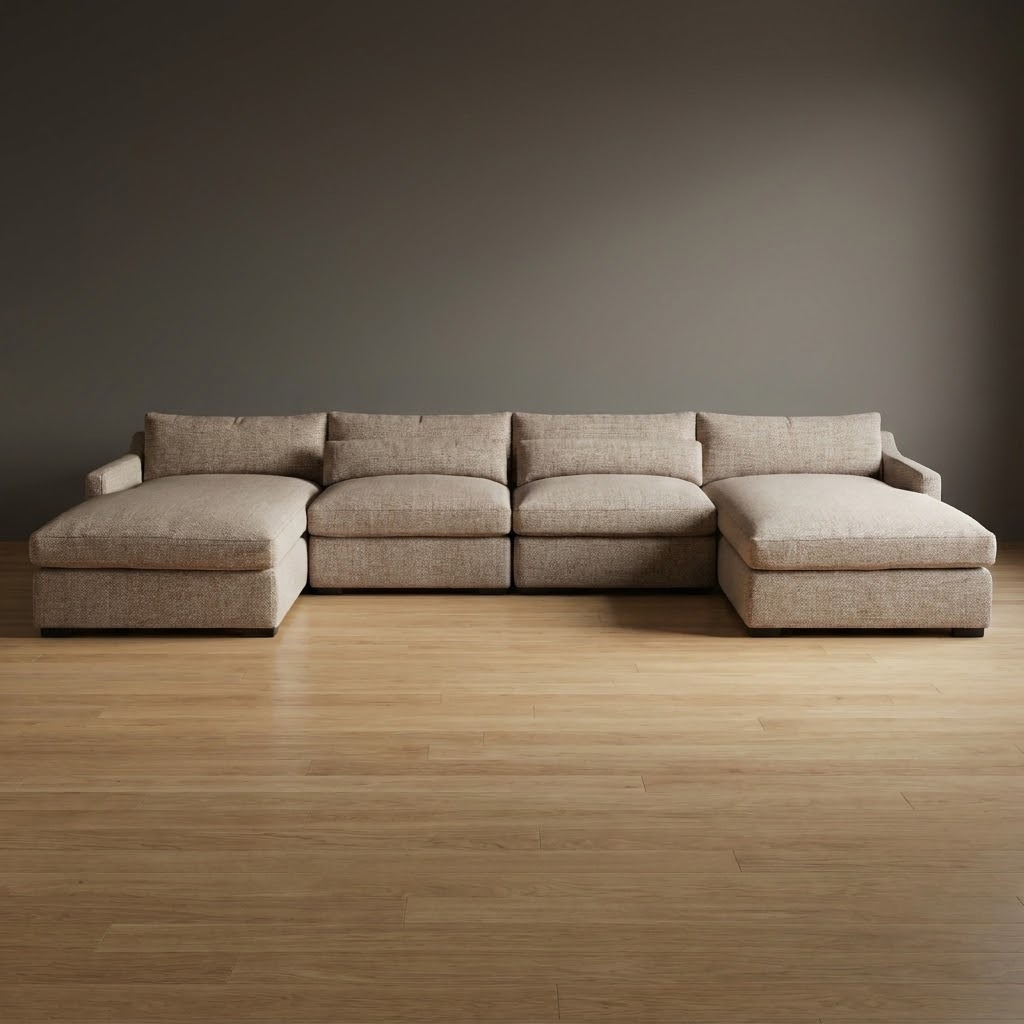 Homestead Sectional in Coastal Fog