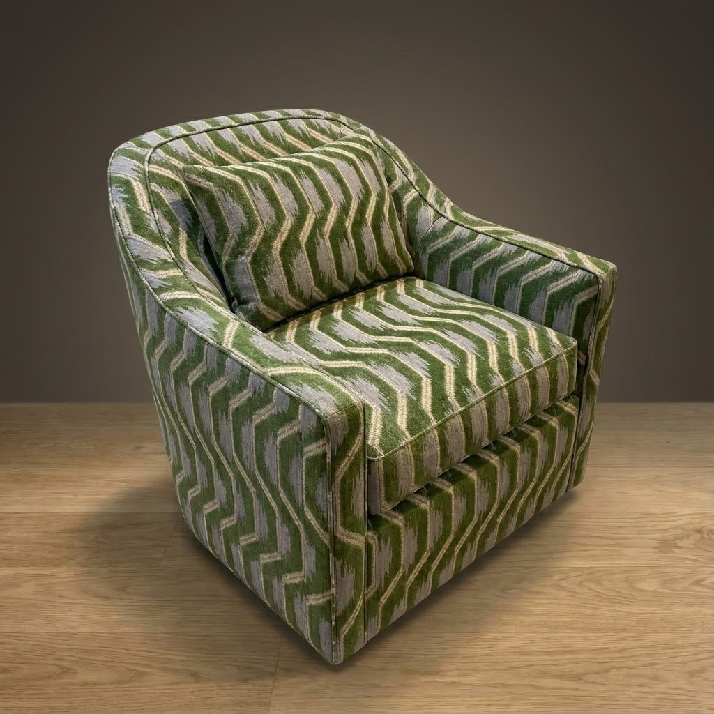 Laurel Chair in Tidewater Ikat