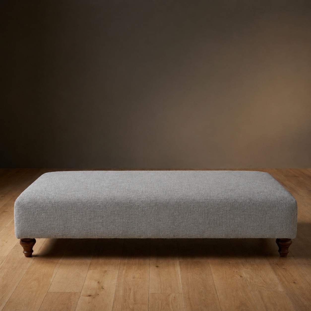 The Sterling Ottoman in Harbor Mist