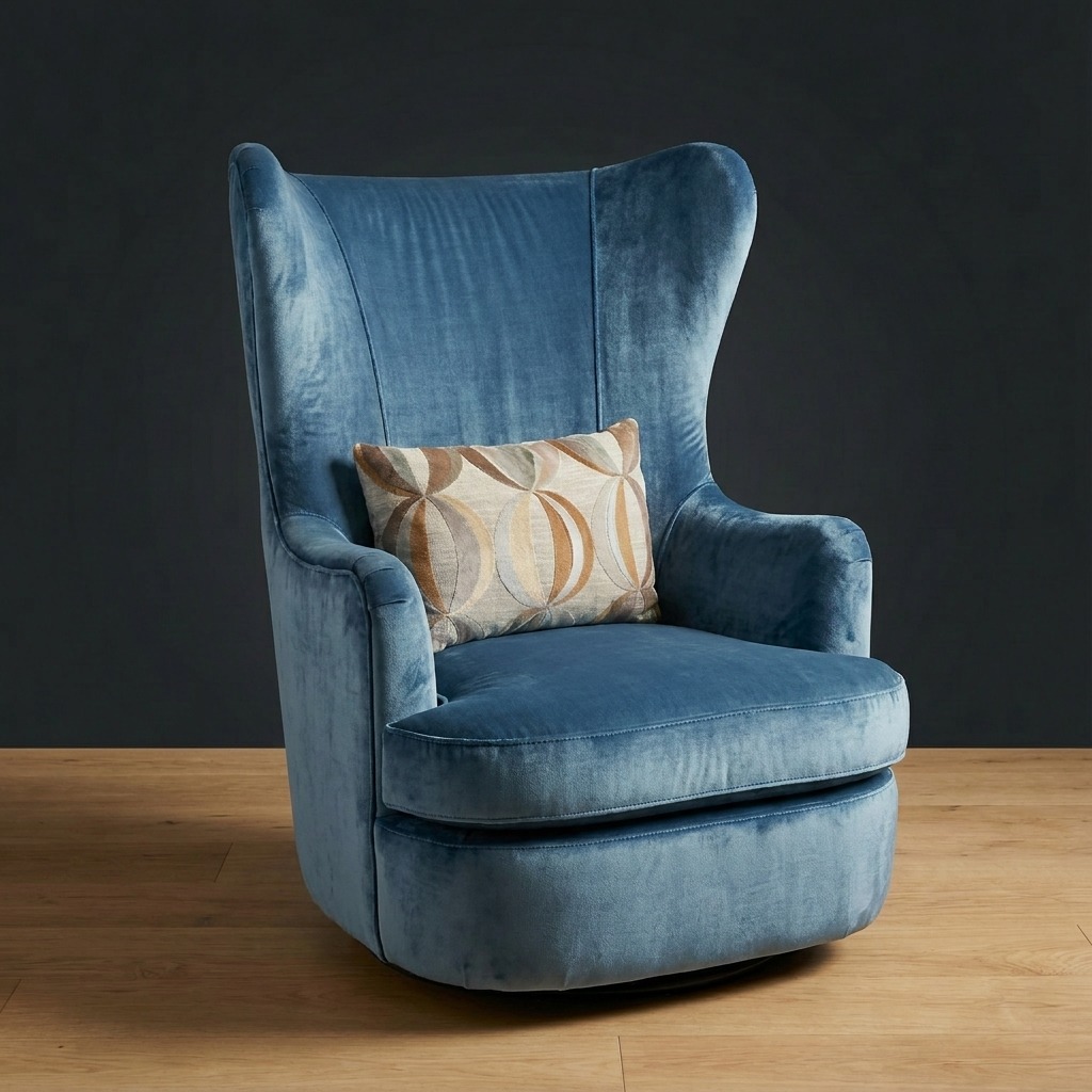 Wayfarer Swivel Chair in Storm Crossing