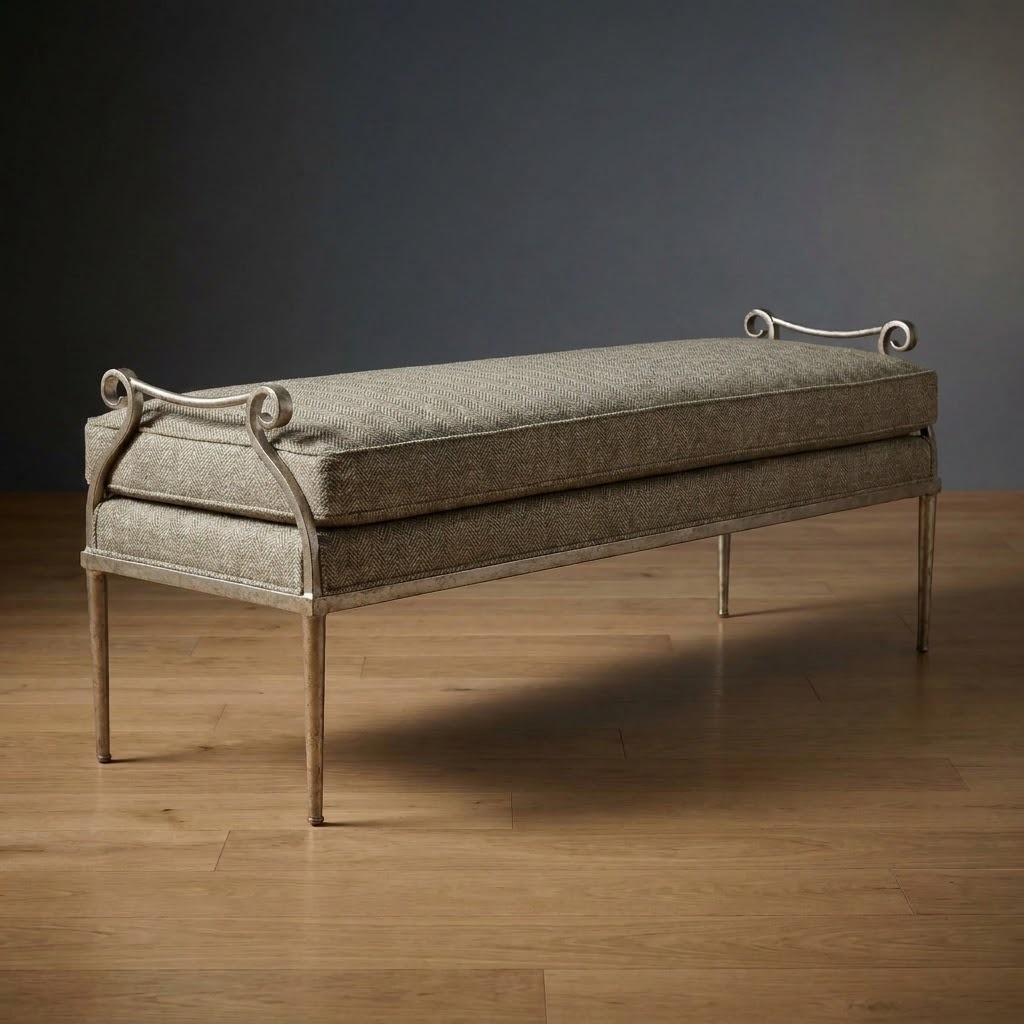 Windsor Bench in Millbrook Herringbone
