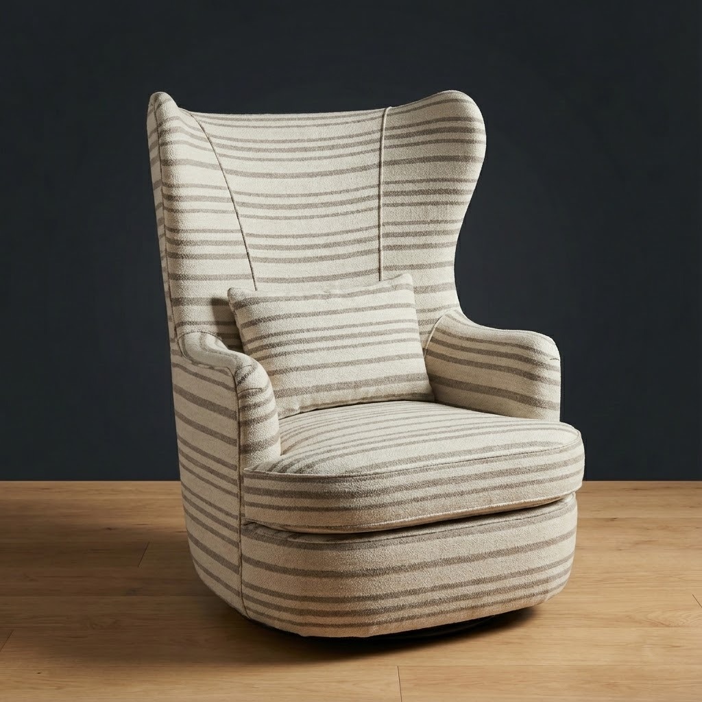 Wayfarer Swivel Chair in Driftwood