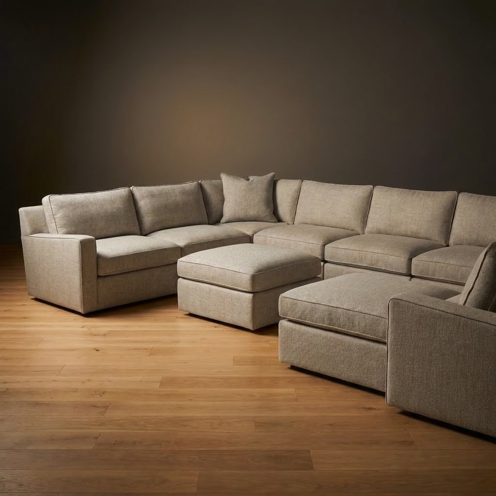 Ellington Sectional in Riverside Canvas