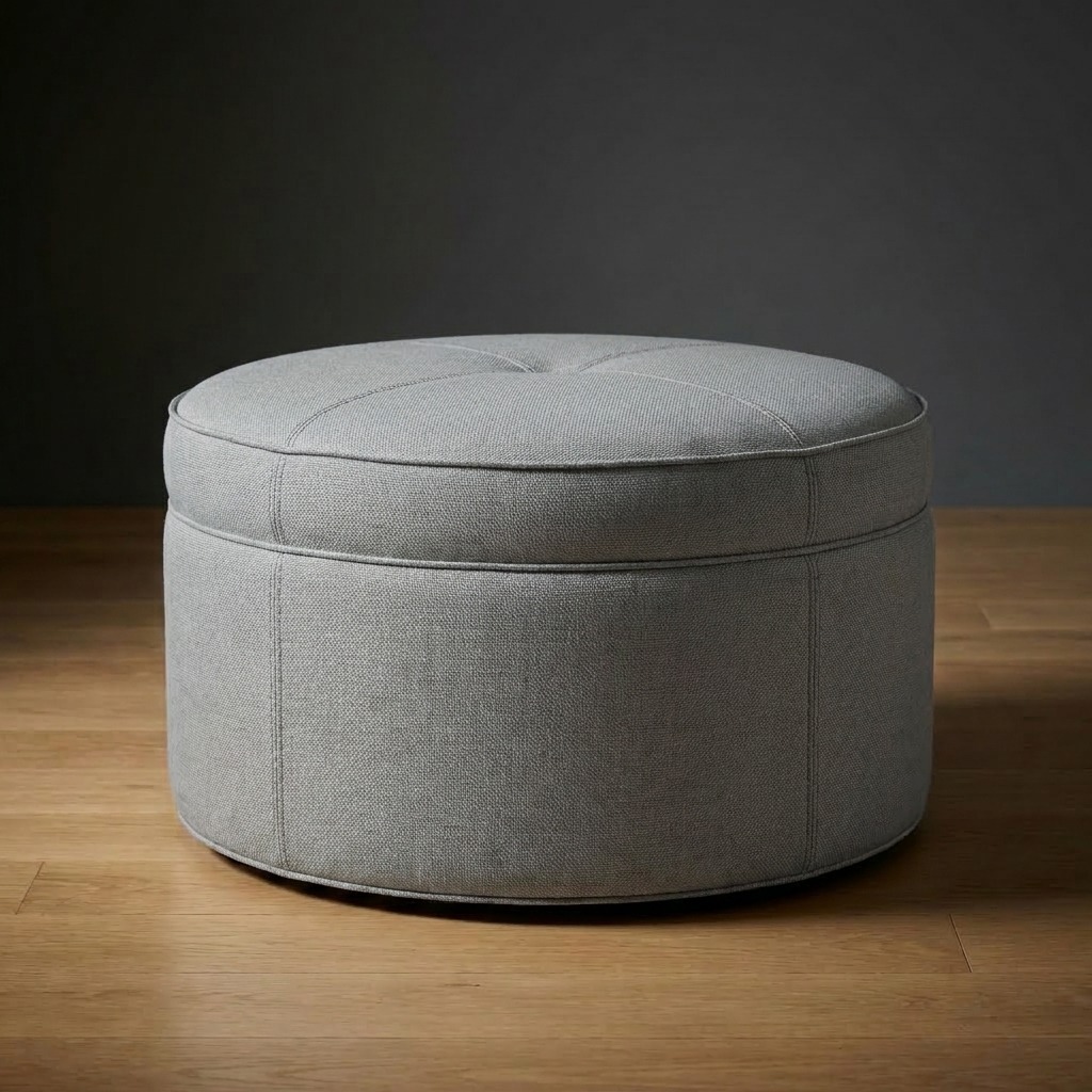 Kensington Ottoman in Silver Creek