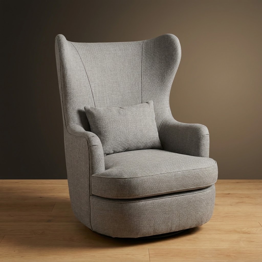 Wayfarer Swivel Chair in Riverside Canvas