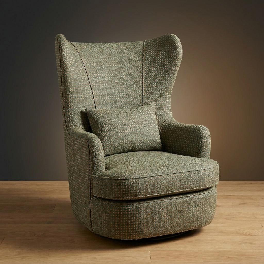 Wayfarer Swivel Chair in Copper Meadow