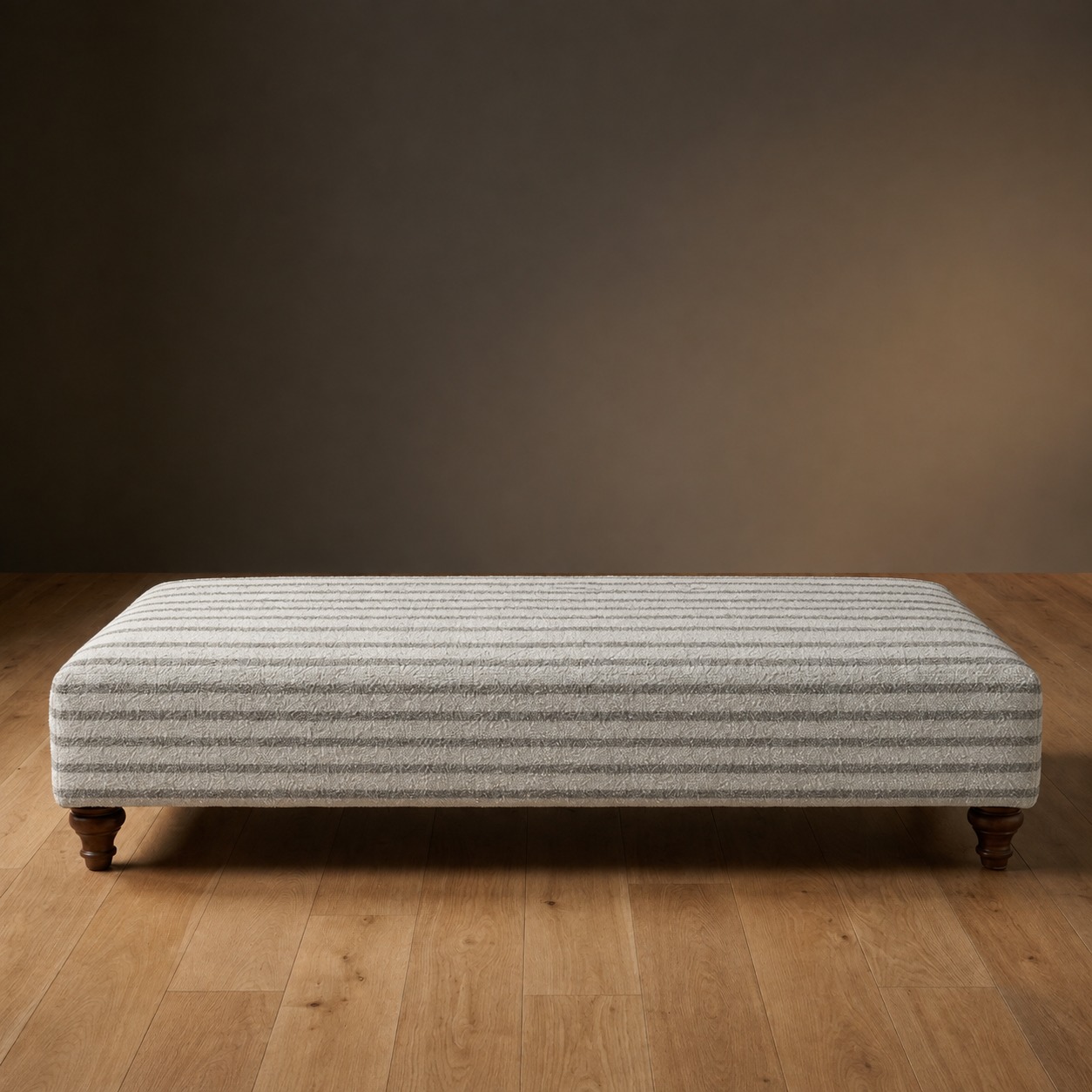 The Sterling Ottoman in Driftwood