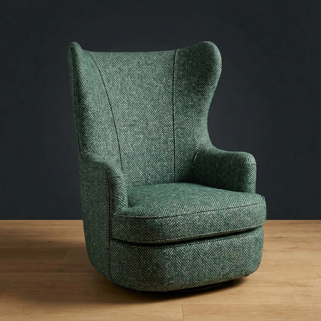 Wayfarer Swivel Chair in Fern Valley
