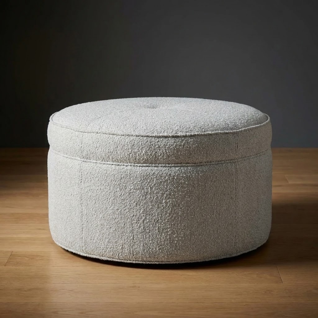 Kensington Ottoman in Granite Ridge