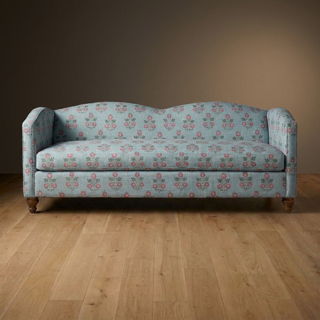 Silhouette Sofa in Rosewood Garden