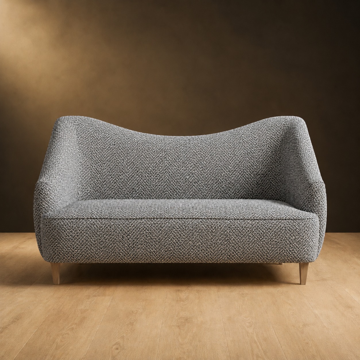 Huntsman Settee in Salt & Pepper