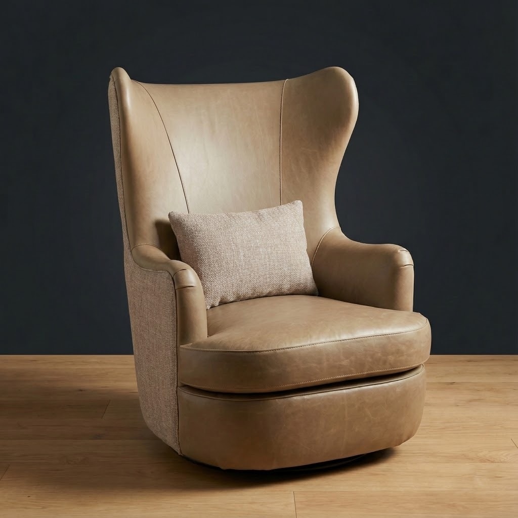 Wayfarer Swivel Chair in Sedgwick