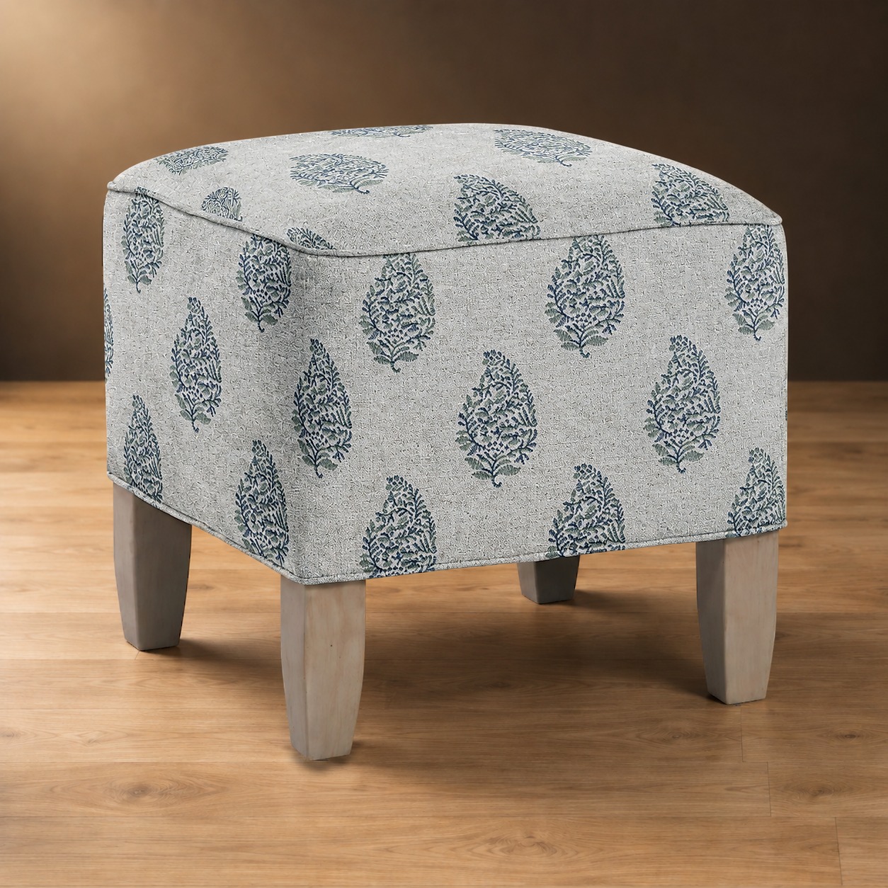 The Ashdown Ottoman in Autumn Leaf