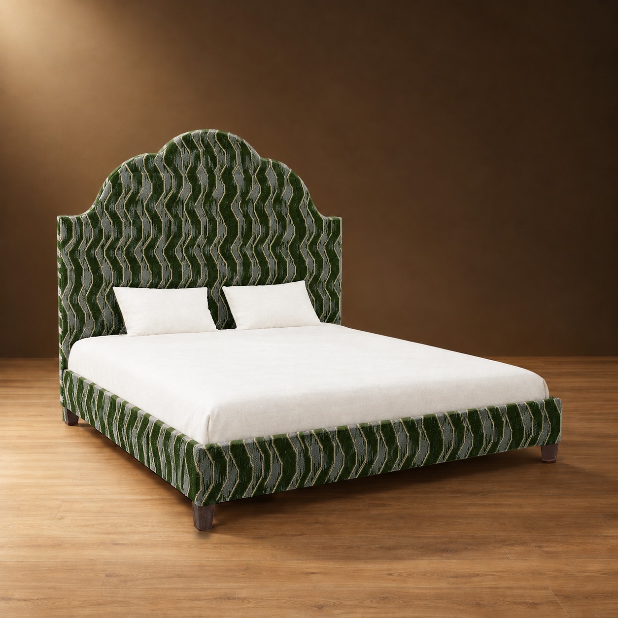 Cascade Bed in Tidewater Ikat