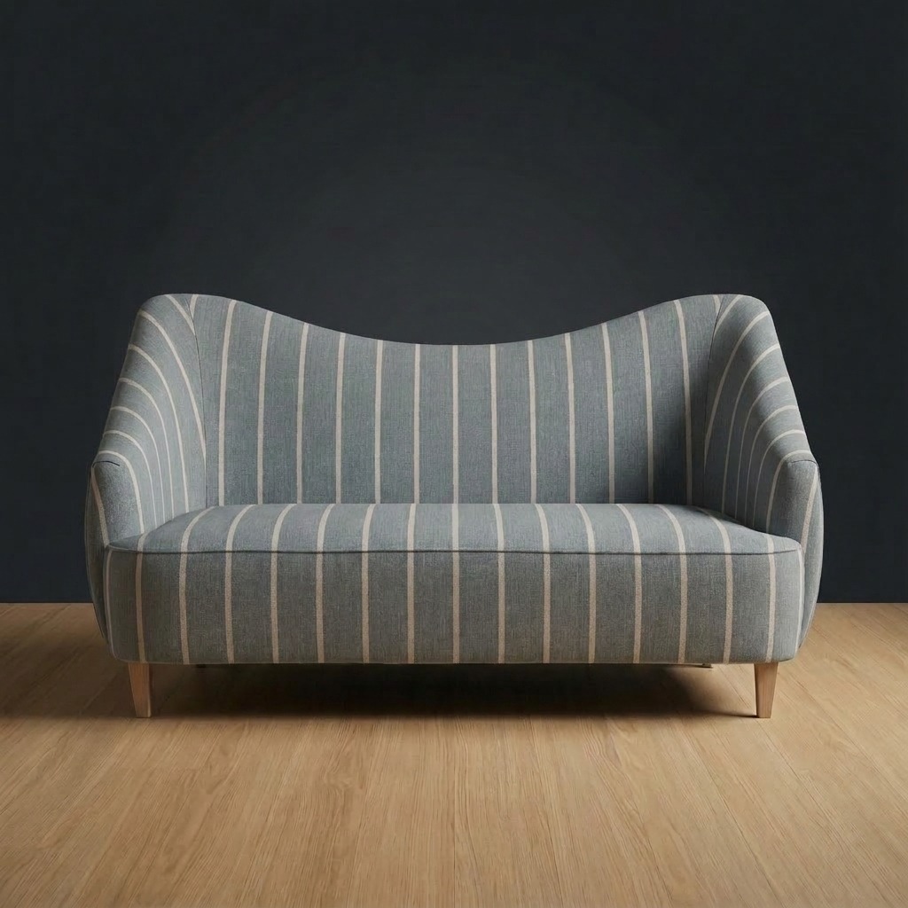 Huntsman Settee in Millfield Stripe