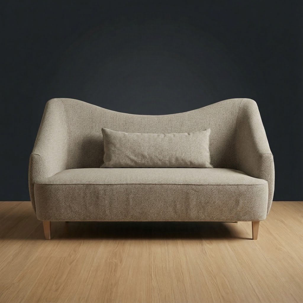 Huntsman Settee in Riverstone