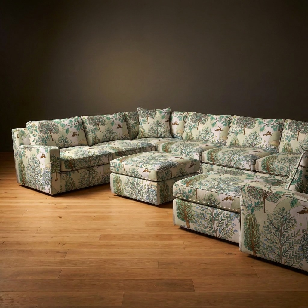 Ellington Sectional in Enchanted Grove
