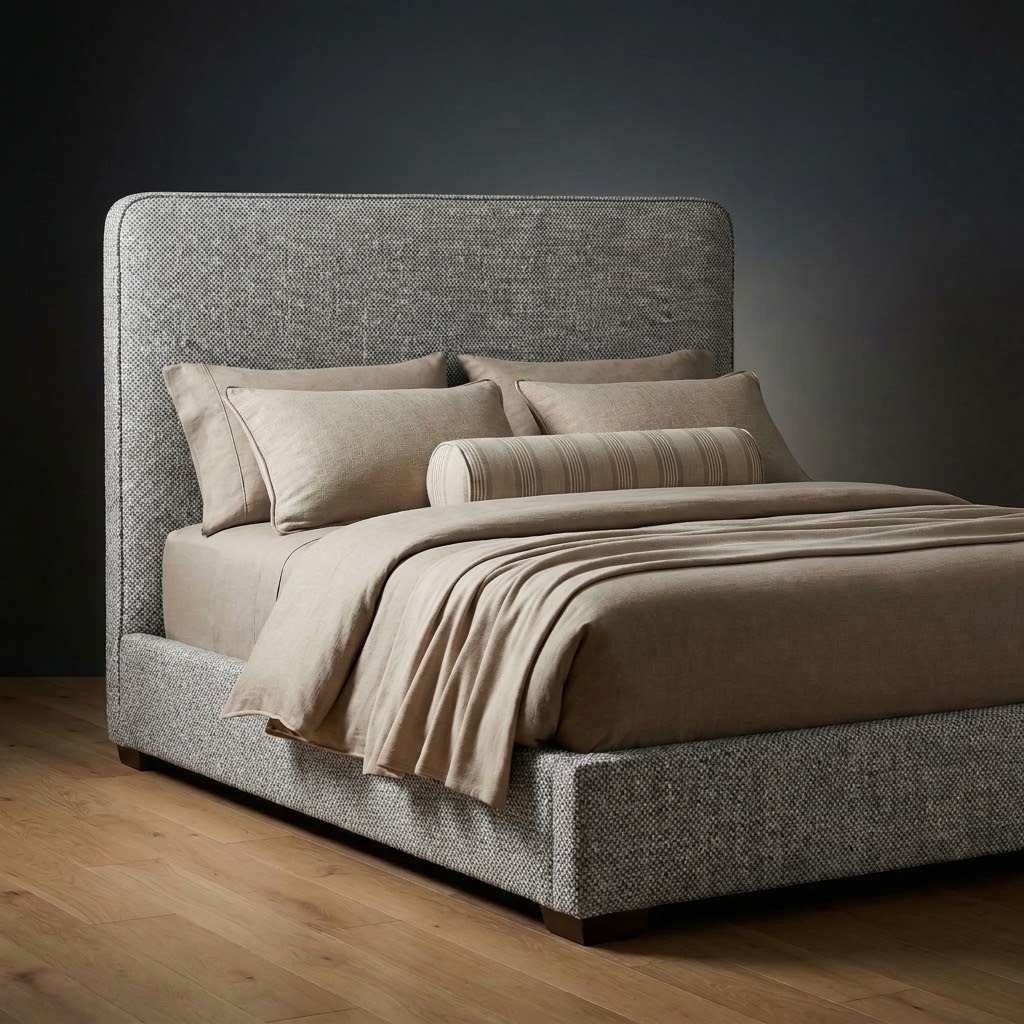 Montford Bed in Salt & Pepper