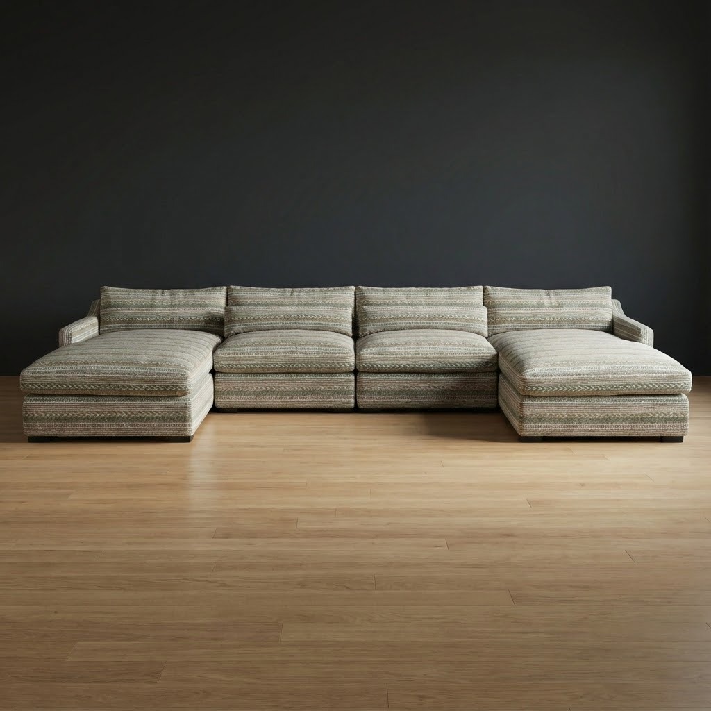 Homestead Sectional in Fieldstone Braid