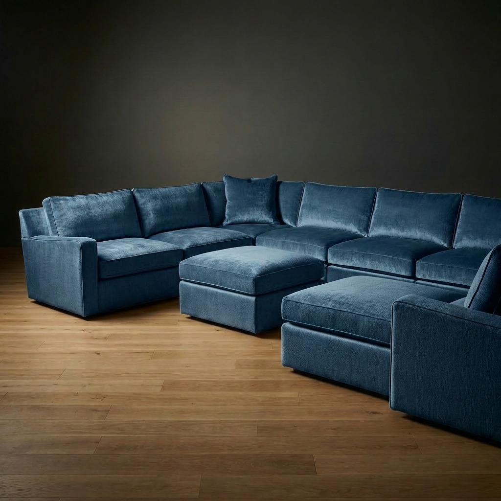 Ellington Sectional in Storm Crossing