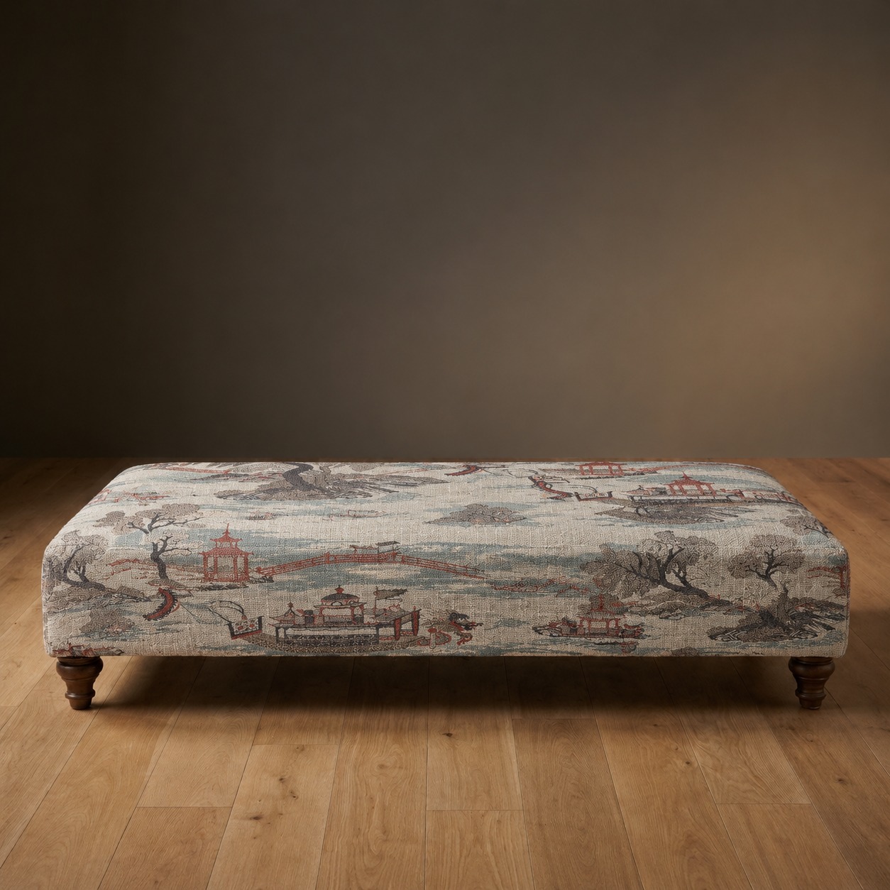 The Sterling Ottoman in Willow Garden