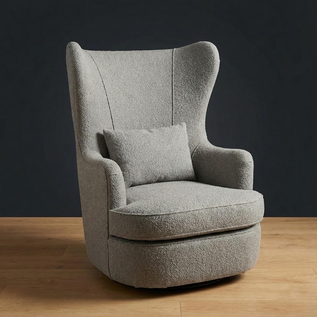 Wayfarer Swivel Chair in Riverstone