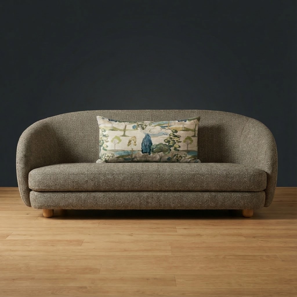 Meridian Sofa in Millbrook Herringbone