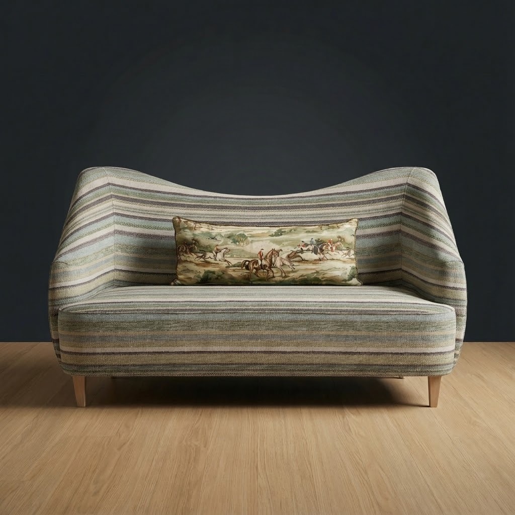 Huntsman Settee in Woven Shores