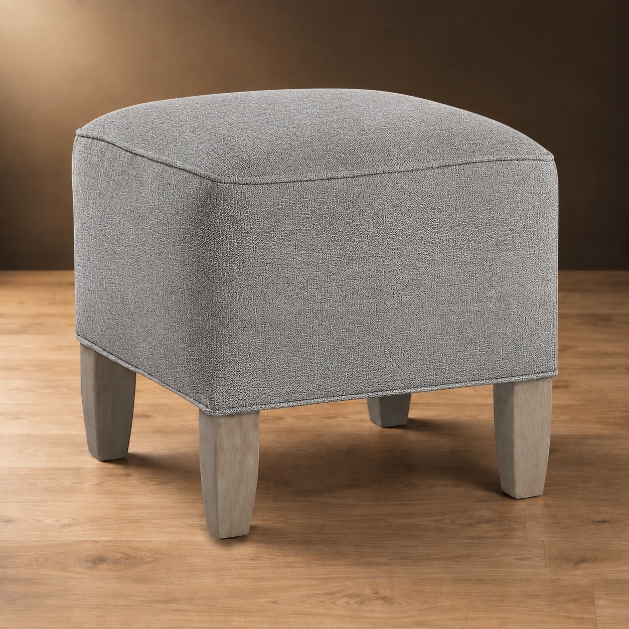 The Ashdown Ottoman in Riverside Canvas