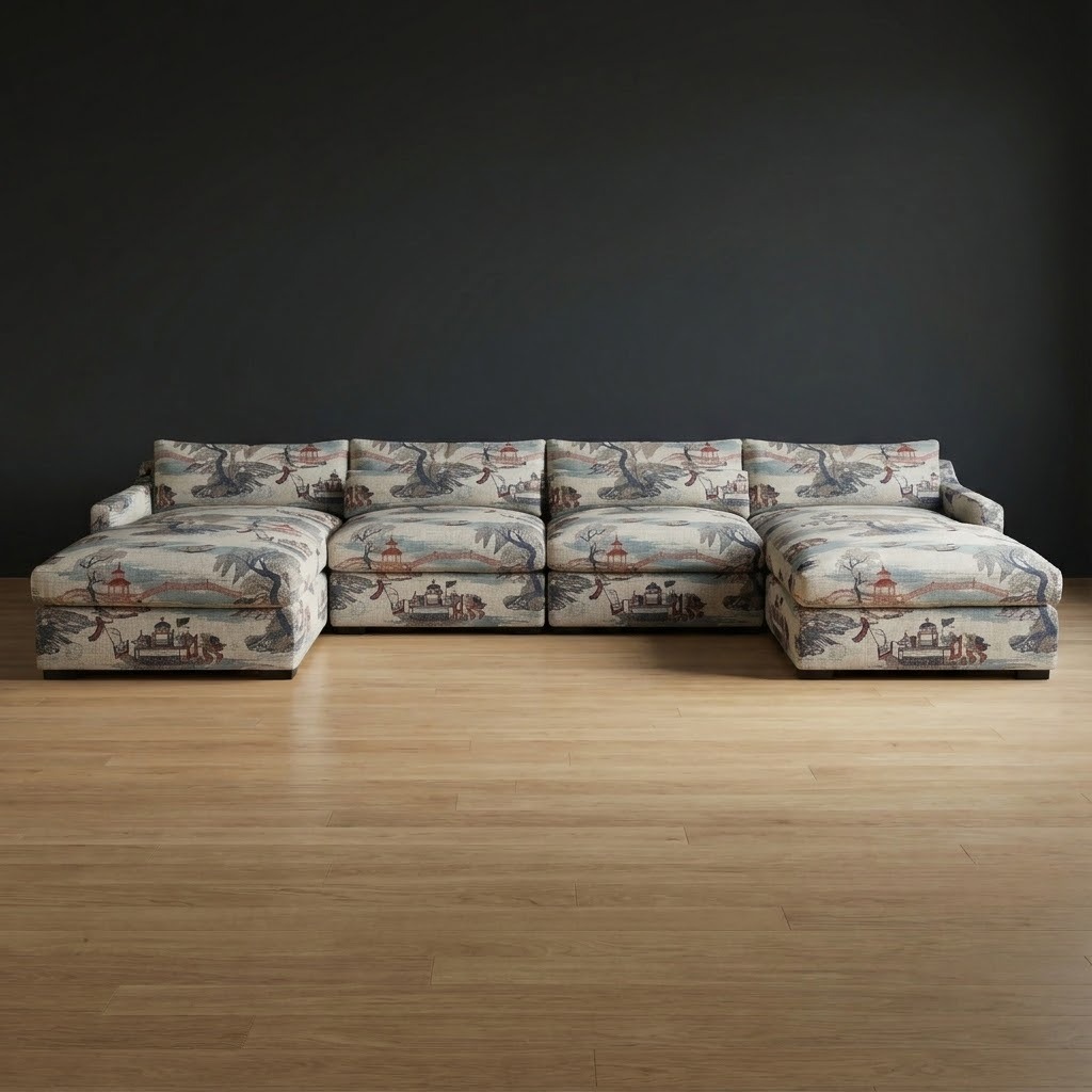 Homestead Sectional in Willow Garden