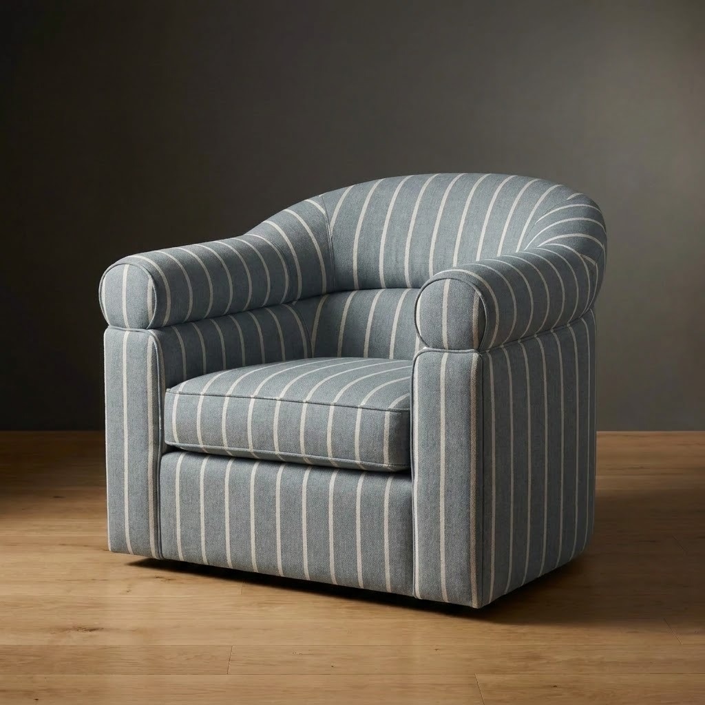 Halston Chair in Millfield Stripe