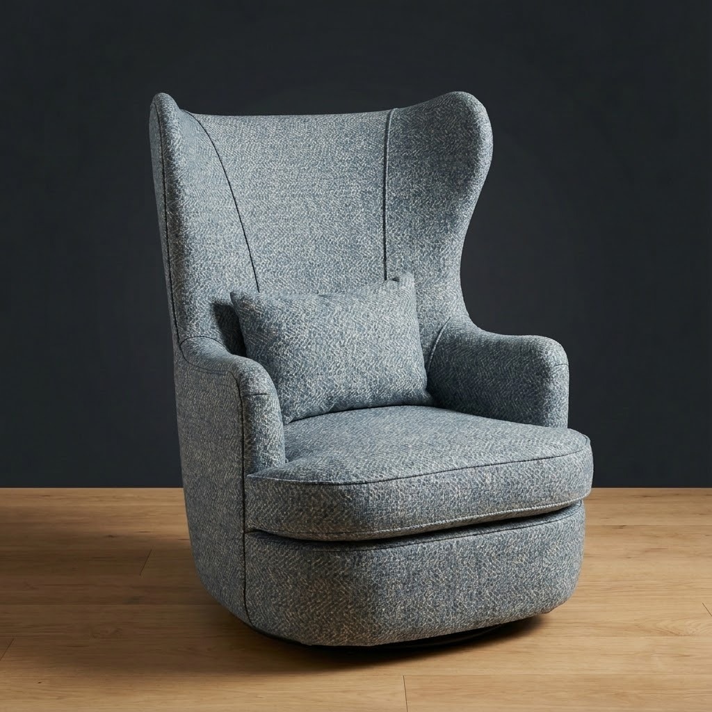 Wayfarer Swivel Chair in Highland Tweed